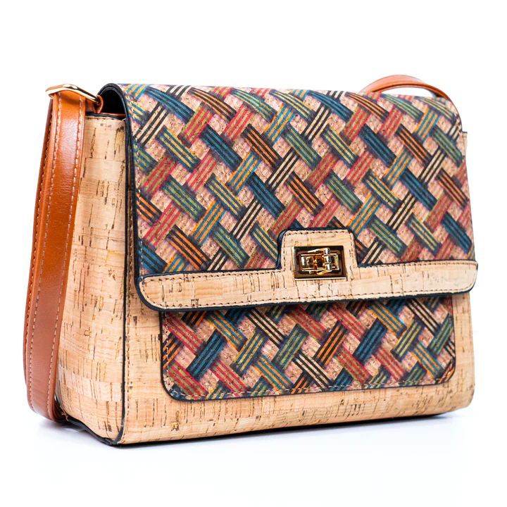 Τσάντα φελλού Coloured Lines 3 AboutMade Coloured Lines cork bag